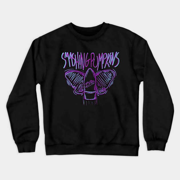 Smashing Pumpkins Rock Band Music Crewneck Sweatshirt by Jamie Collins